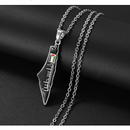 Palestine Map with Flag Pendant Necklace