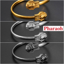 Ankh Cross Egyptian Pharaoh Cuff Bracelet