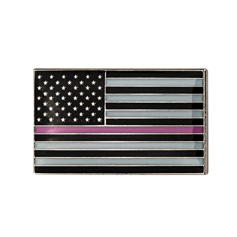 Police Pink Thin Line Lapel Pin