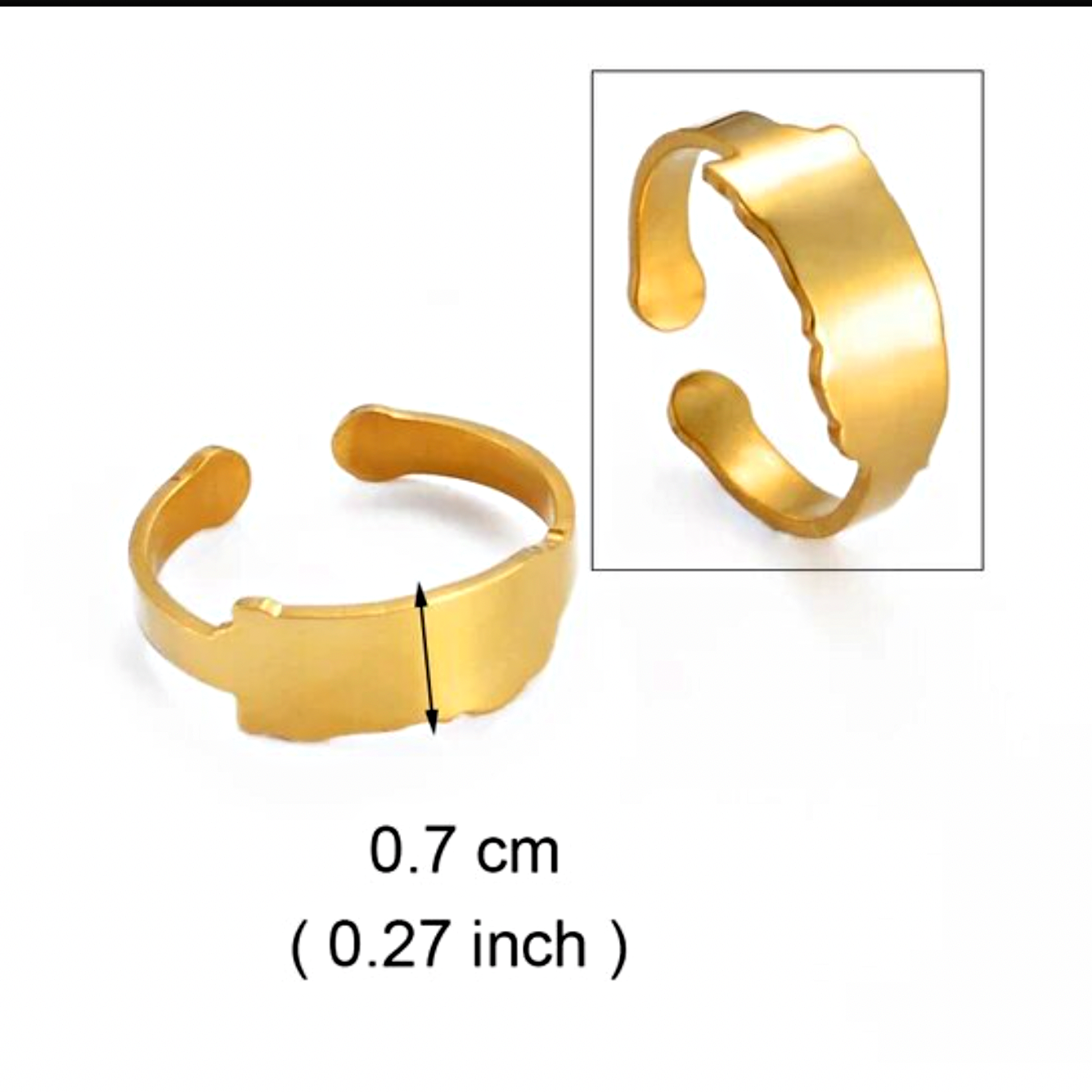 Puerto Rico Map Ring