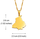 Punjab Map Pendant Necklace