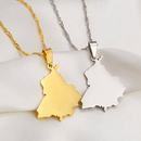 Punjab Map Pendant Necklace