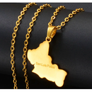 Mexico States Map Pendant Necklace