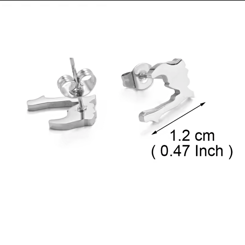 Haiti Map Stud Earrings