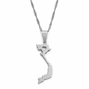 Vietnam Map Pendant Necklace