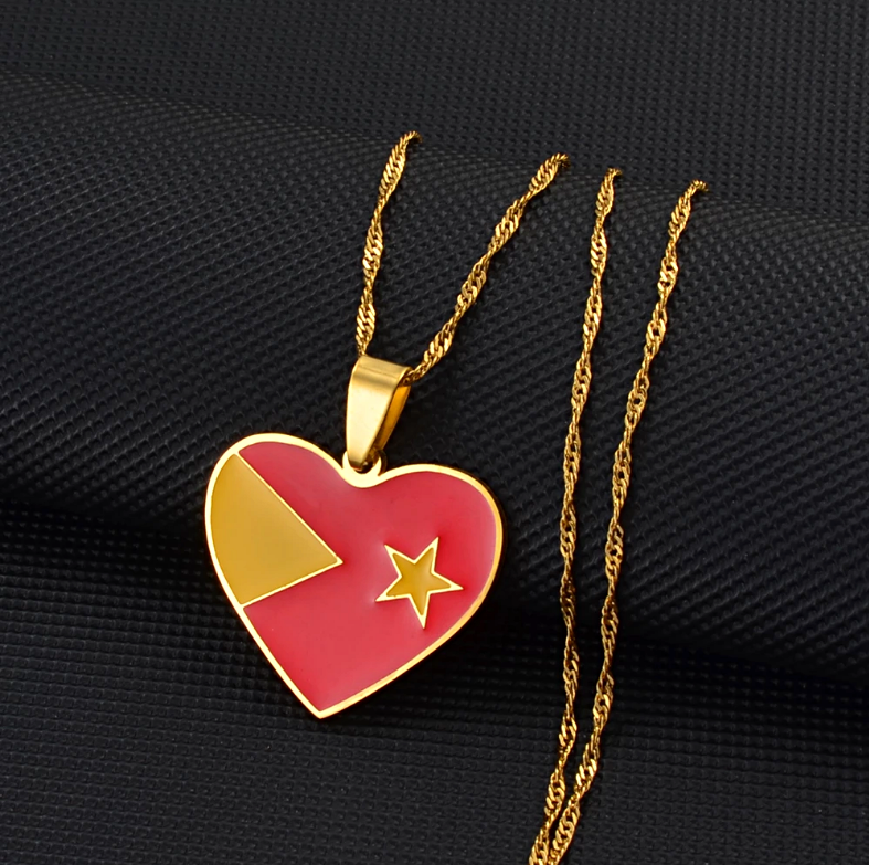 Tigray heart pendant necklace