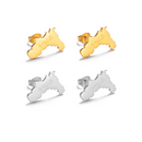 Tigray Map Stud Earrings