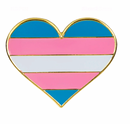 LGBTQIA+ Gay Flag Pride Heart Lapel Pin