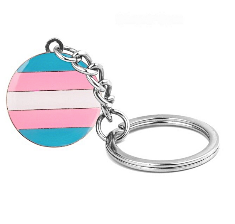 Transgender Pride Gay Flag Keychain