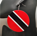 Trinidad and Tobago Flag Drop Earrings