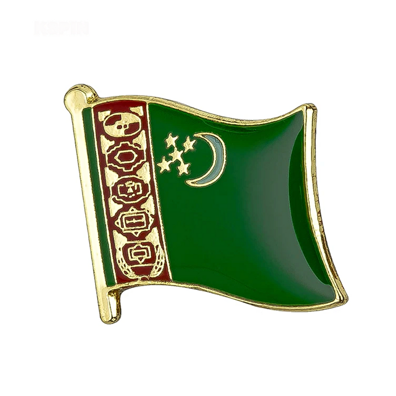 Turkmenistan Flag Lapel Pin