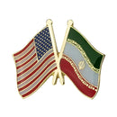 Iran & USA Friendship Flag Lapel Pin
