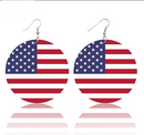 United States Flag Drop Earrings