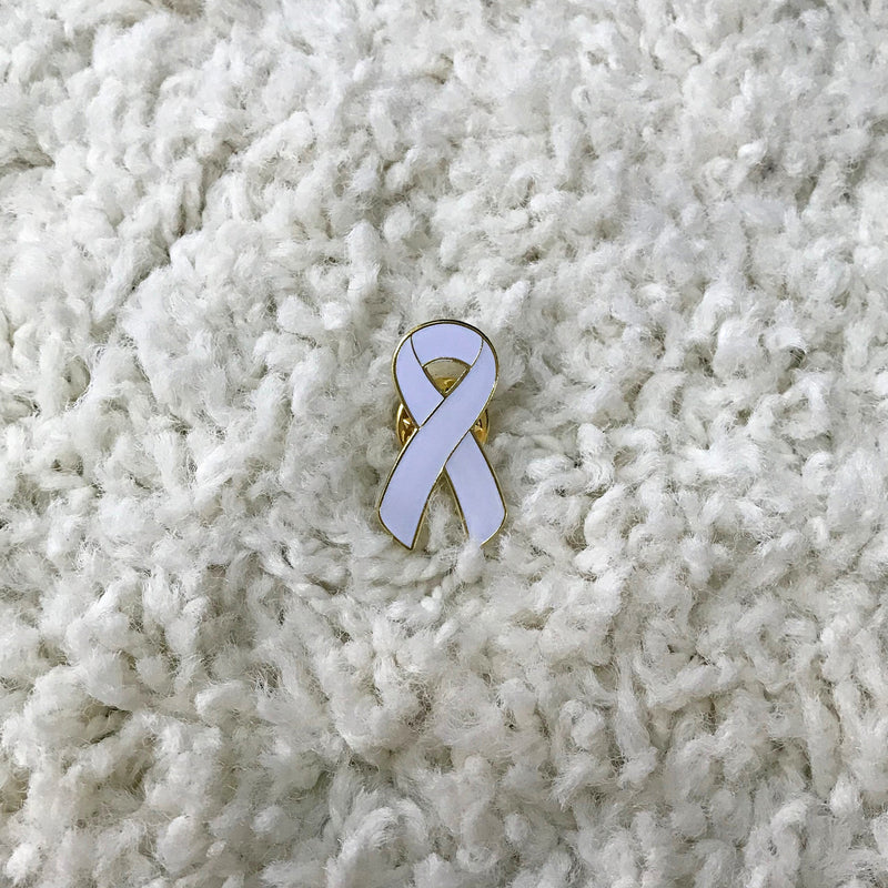 Cancer Awareness Ribbon Lapel Pin