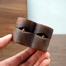 Wooden Heart-Shaped Ring Box