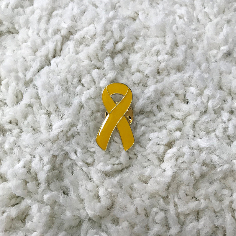 Cancer Awareness Ribbon Lapel Pin