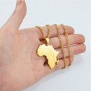 Africa Map Pendant Necklace