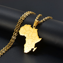 Africa Map Pendant Necklace