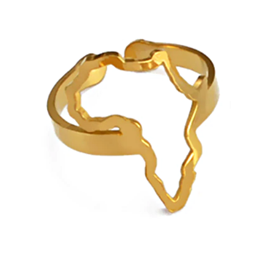 Africa Map Rings