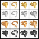 Africa Map Rings