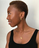 Africa Map Outline Stud Earrings