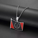 African American Heritage Soulaan Flag Pendant Necklace