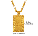 Prophet Mohammed Allah Pendant Necklace