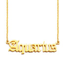 Horoscope Zodiac Sign Pendant Necklace