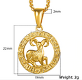 Zodiac Horoscope Pendant Necklace