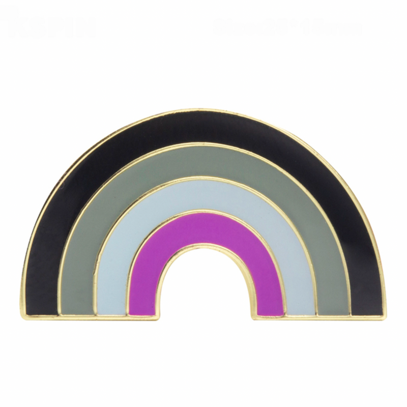 Asexual Pride Flag Rainbow Lapel Pin