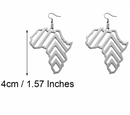 Africa Map Stripes Earrings