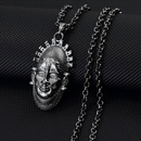 African Mask Portrait of Queen Mother Idia Pendant Necklace