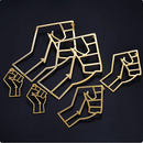 Black Lives Matter Power Fist Stud Earrings