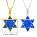 Israeli Hexagram Star of David Pendant Necklace