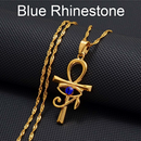 Ankh Cross Pendant with Eye of Horus Necklace