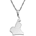 Cameroon Map With Cities Necklace