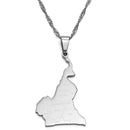 Cameroon Map With Cities Necklace