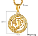 Zodiac Horoscope Pendant Necklace