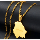 Mexico States Map Pendant Necklace