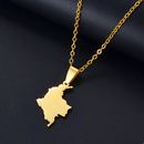Colombia Map Pendant Necklace