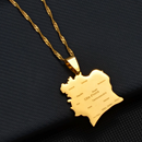 Ivory Coast Pendant Necklace with Cities