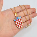 Croatia coat of arms Pendant necklace