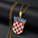 Croatia coat of arms Pendant necklace