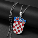 Croatia coat of arms Pendant necklace