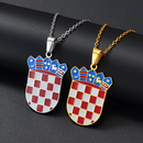 Croatia coat of arms Pendant necklace