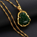 Jade Stone Buddha Pendant Necklace