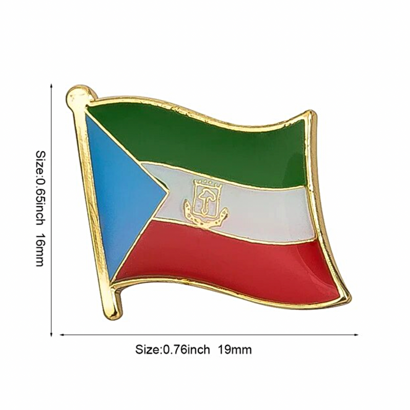 Equatorial Guinea Flag Lapel Pin