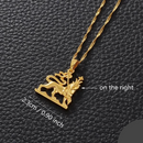 Ethiopia Lion of Judah Pendant Necklace
