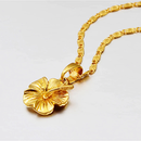 Hawaiian Guam Hibiscus Flowers Pendant Necklace