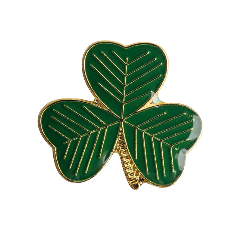 three leaf clover lapel pin